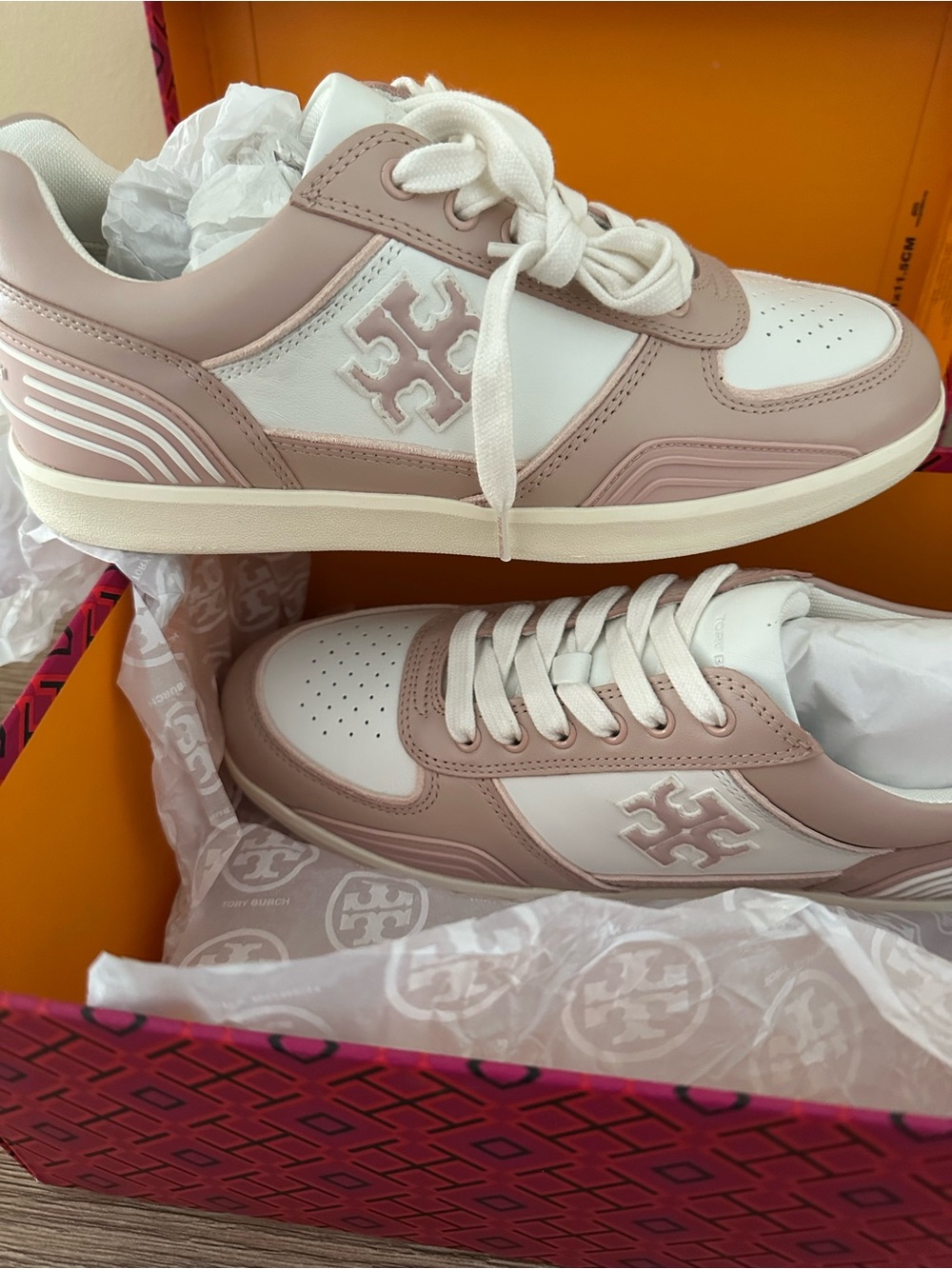 Tory Burch Clover Court Nappa Leather Sneakers
